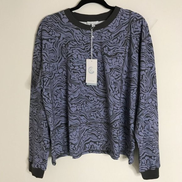 Calme by Johnny Was Tops - Calme by Johnny Was Seamed Oversized Pullover XL